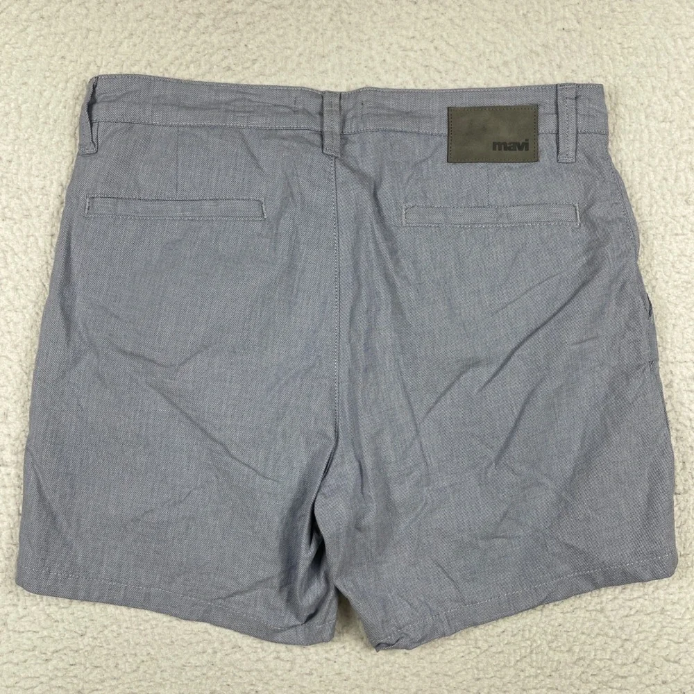 Mavi Nate Shorts Mens‎ 36 Blue Stretch Cotton Chino Summer Casual Bottoms